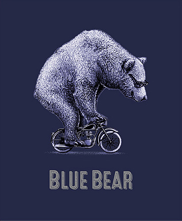 Label Blue Bear